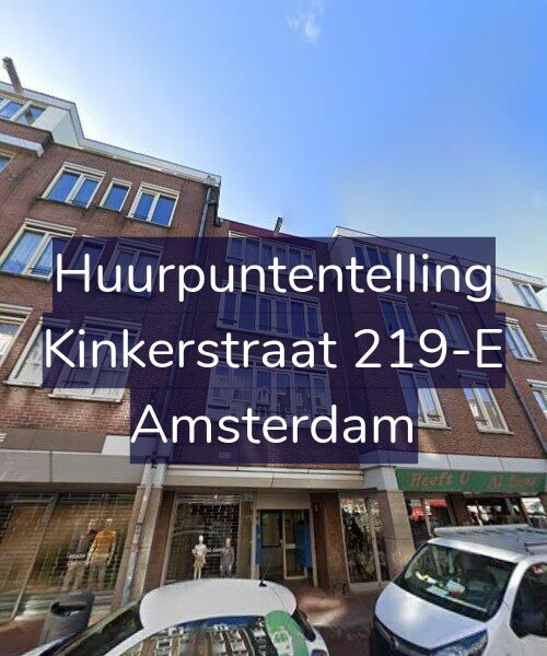 Foto gevel Huurpuntentelling voor Kinkerstraat 219-E, Amsterdam