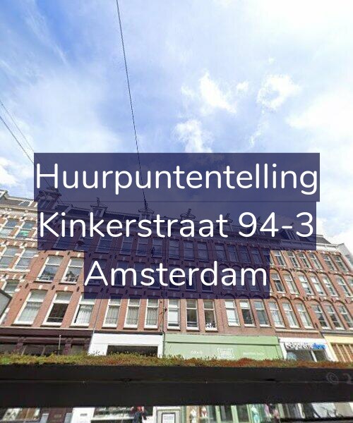 Foto gevel Huurpuntentelling voor Kinkerstraat 94-3, Amsterdam