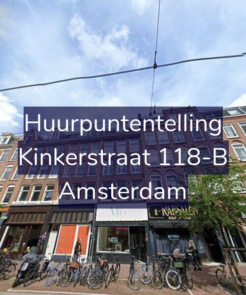 Foto gevel Huurpuntentelling voor Kinkerstraat 118-B, Amsterdam