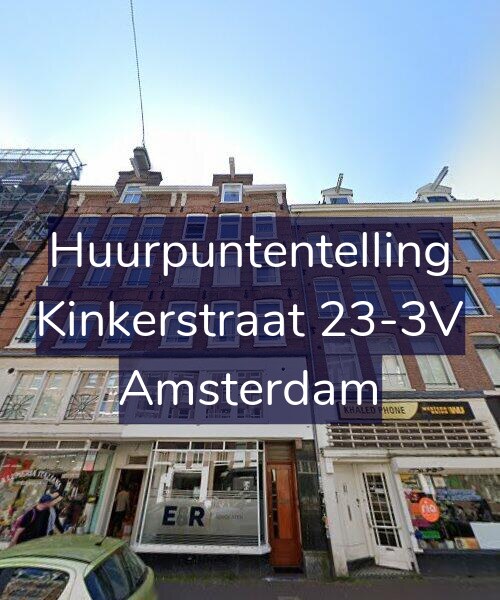 Foto gevel Huurpuntentelling voor Kinkerstraat 23-3V, Amsterdam