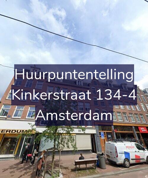 Foto gevel Huurpuntentelling voor Kinkerstraat 134-4, Amsterdam