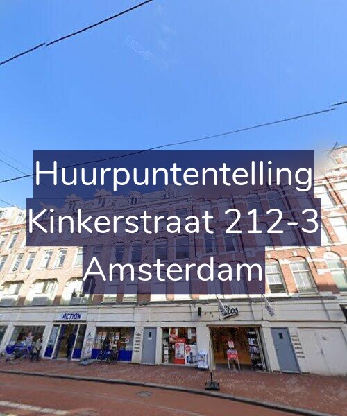 Foto gevel Huurpuntentelling voor Kinkerstraat 212-3, Amsterdam