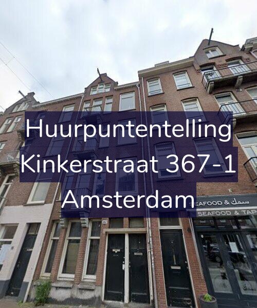 Foto gevel Huurpuntentelling voor Kinkerstraat 367-1, Amsterdam