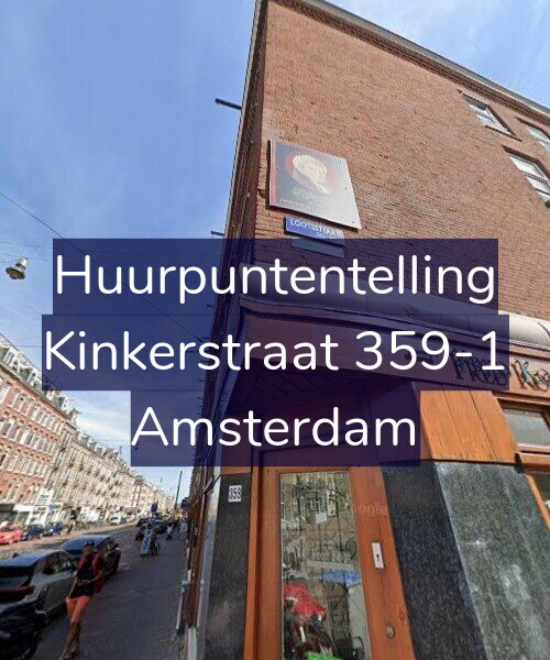 Foto gevel Huurpuntentelling voor Kinkerstraat 359-1, Amsterdam