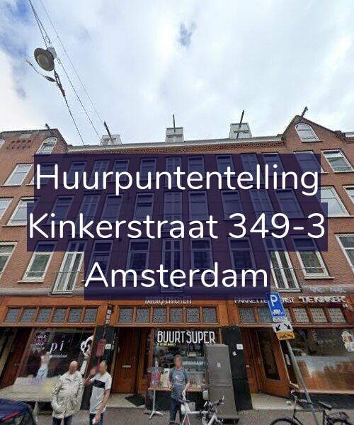 Foto gevel Huurpuntentelling voor Kinkerstraat 349-3, Amsterdam