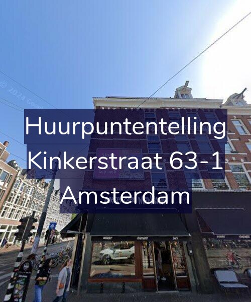 Foto gevel Huurpuntentelling voor Kinkerstraat 63-1, Amsterdam