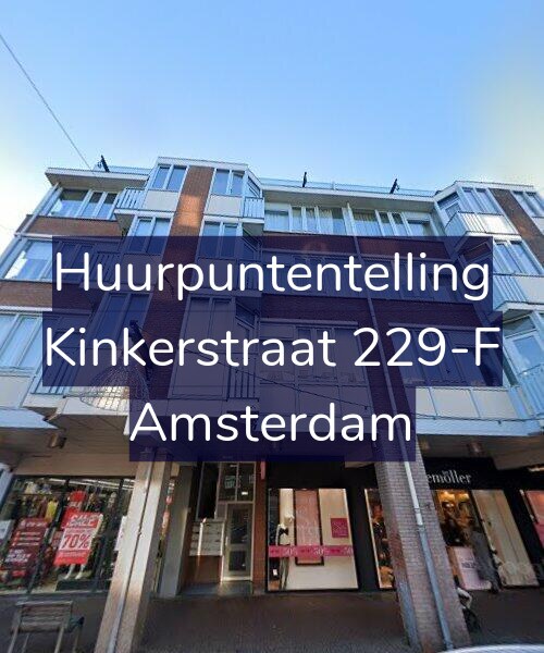 Foto gevel Huurpuntentelling voor Kinkerstraat 229-F, Amsterdam