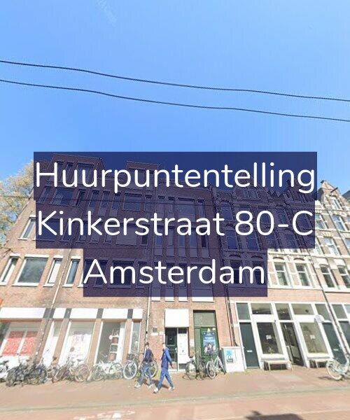 Foto gevel Huurpuntentelling voor Kinkerstraat 80-C, Amsterdam