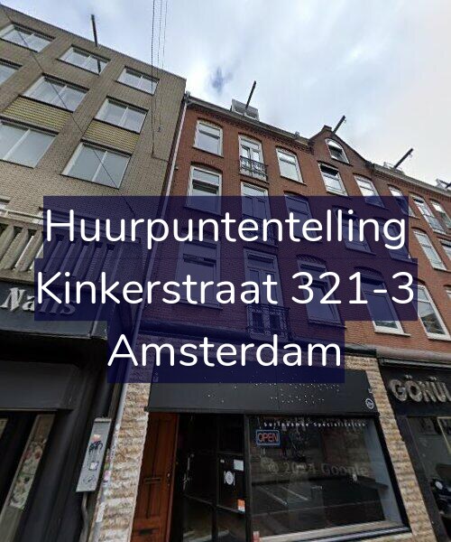 Foto gevel Huurpuntentelling voor Kinkerstraat 321-3, Amsterdam