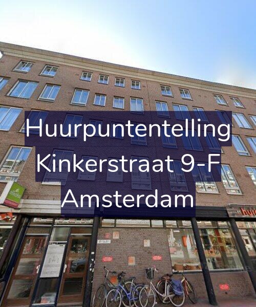 Foto gevel Huurpuntentelling voor Kinkerstraat 9-F, Amsterdam