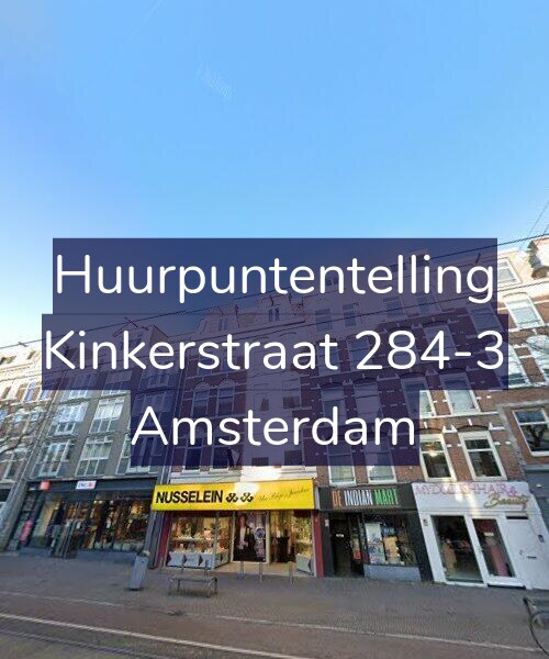 Foto gevel Huurpuntentelling voor Kinkerstraat 284-3, Amsterdam