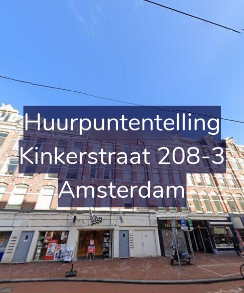 Foto gevel Huurpuntentelling voor Kinkerstraat 208-3, Amsterdam