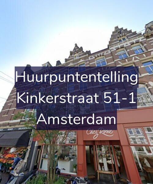 Foto gevel Huurpuntentelling voor Kinkerstraat 51-1, Amsterdam