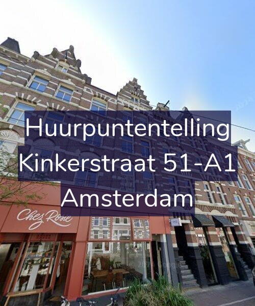 Foto gevel Huurpuntentelling voor Kinkerstraat 51-A1, Amsterdam