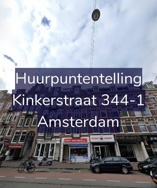 Foto gevel Huurpuntentelling voor Kinkerstraat 344-1, Amsterdam