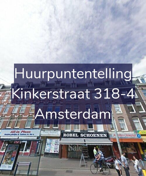 Foto gevel Huurpuntentelling voor Kinkerstraat 318-4, Amsterdam