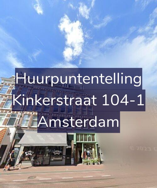 Foto gevel Huurpuntentelling voor Kinkerstraat 104-1, Amsterdam