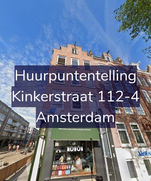 Foto gevel Huurpuntentelling voor Kinkerstraat 112-4, Amsterdam