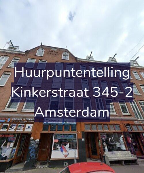 Foto gevel Huurpuntentelling voor Kinkerstraat 345-2, Amsterdam