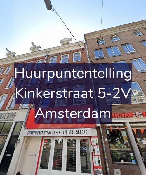 Foto gevel Huurpuntentelling voor Kinkerstraat 5-2V, Amsterdam