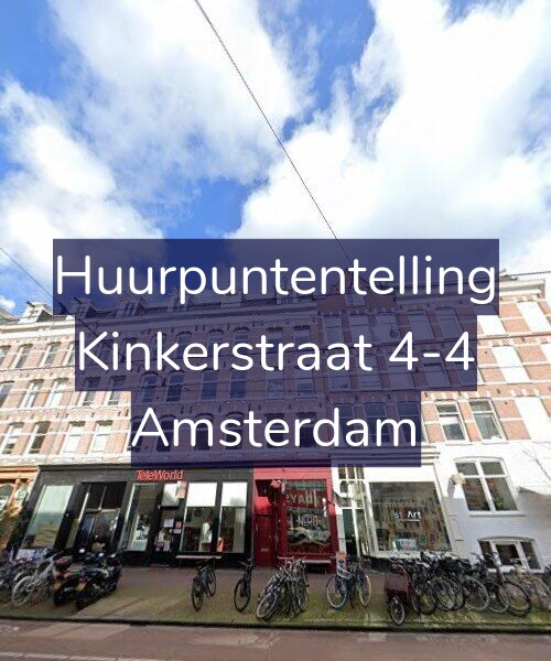 Foto gevel Huurpuntentelling voor Kinkerstraat 4-4, Amsterdam