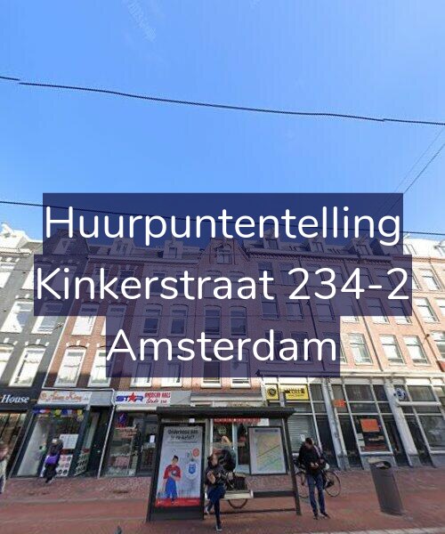 Foto gevel Huurpuntentelling voor Kinkerstraat 234-2, Amsterdam