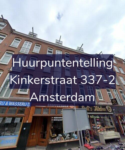 Foto gevel Huurpuntentelling voor Kinkerstraat 337-2, Amsterdam