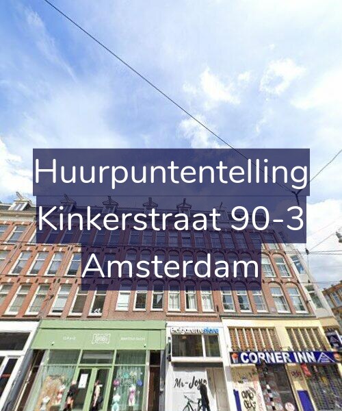 Foto gevel Huurpuntentelling voor Kinkerstraat 90-3, Amsterdam