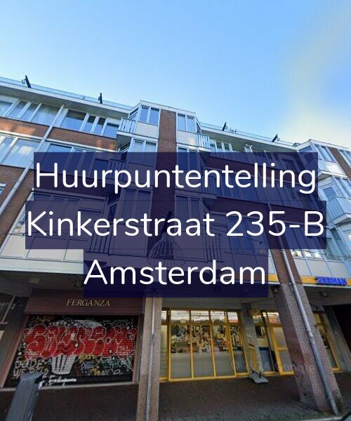 Foto gevel Huurpuntentelling voor Kinkerstraat 235-B, Amsterdam
