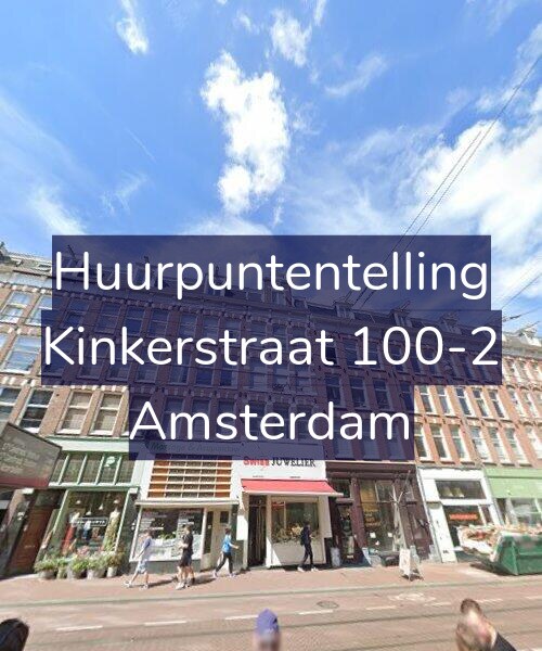 Foto gevel Huurpuntentelling voor Kinkerstraat 100-2, Amsterdam