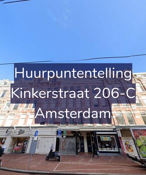 Foto gevel Huurpuntentelling voor Kinkerstraat 206-C, Amsterdam