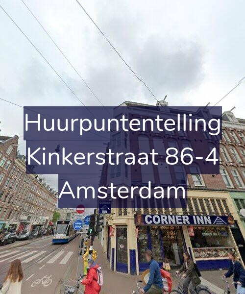 Foto gevel Huurpuntentelling voor Kinkerstraat 86-4, Amsterdam