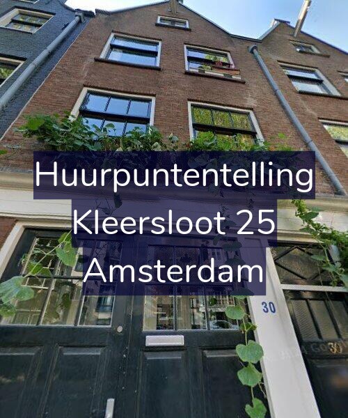Foto gevel Huurpuntentelling voor Kleersloot 25, Amsterdam