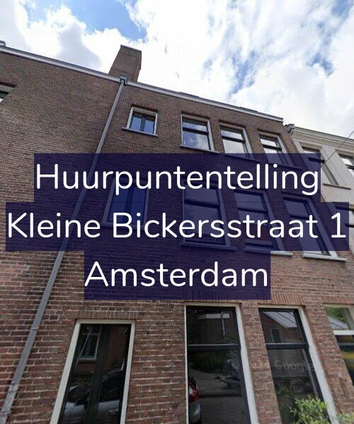 Foto gevel Huurpuntentelling voor Kleine Bickersstraat 1, Amsterdam