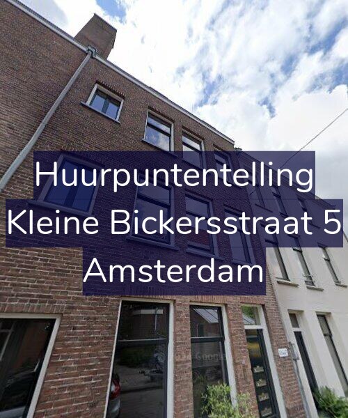 Foto gevel Huurpuntentelling voor Kleine Bickersstraat 5, Amsterdam