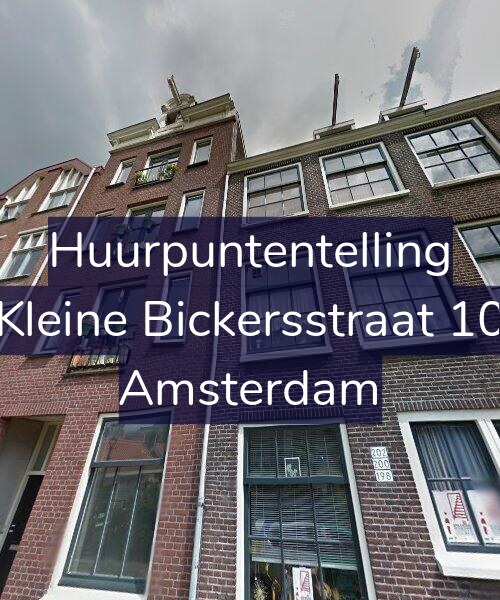 Foto gevel Huurpuntentelling voor Kleine Bickersstraat 10, Amsterdam