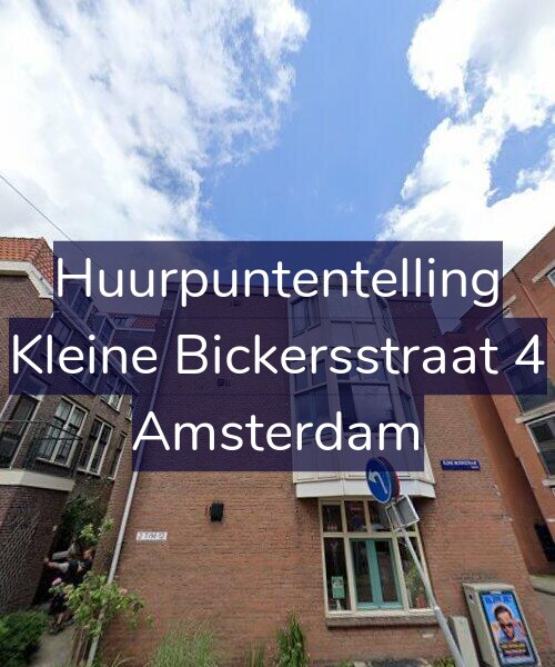 Foto gevel Huurpuntentelling voor Kleine Bickersstraat 4, Amsterdam