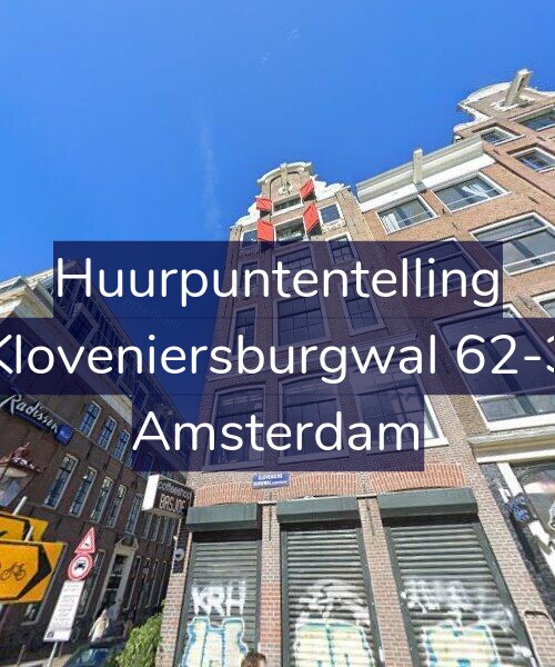 Foto gevel Huurpuntentelling voor Kloveniersburgwal 62-3, Amsterdam