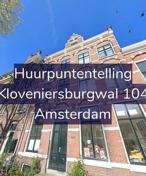 Foto gevel Huurpuntentelling voor Kloveniersburgwal 104, Amsterdam