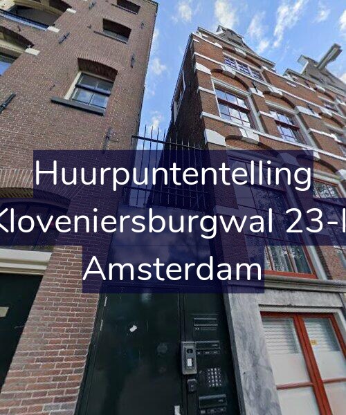 Foto gevel Huurpuntentelling voor Kloveniersburgwal 23-L, Amsterdam