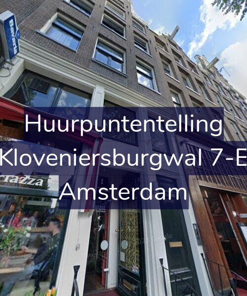 Foto gevel Huurpuntentelling voor Kloveniersburgwal 7-E, Amsterdam