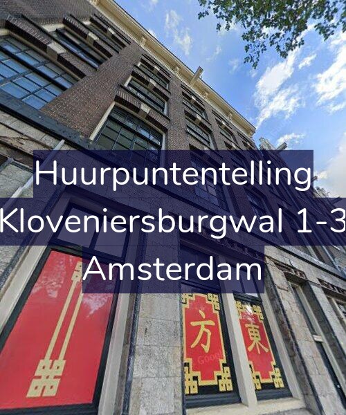 Foto gevel Huurpuntentelling voor Kloveniersburgwal 1-3, Amsterdam