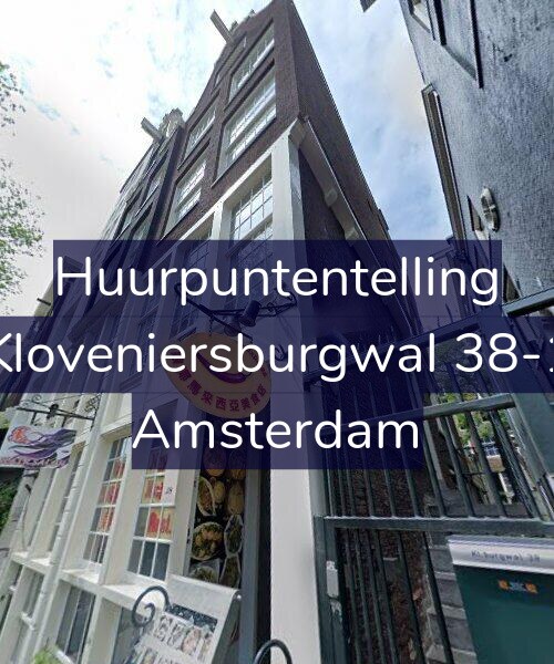 Foto gevel Huurpuntentelling voor Kloveniersburgwal 38-1, Amsterdam