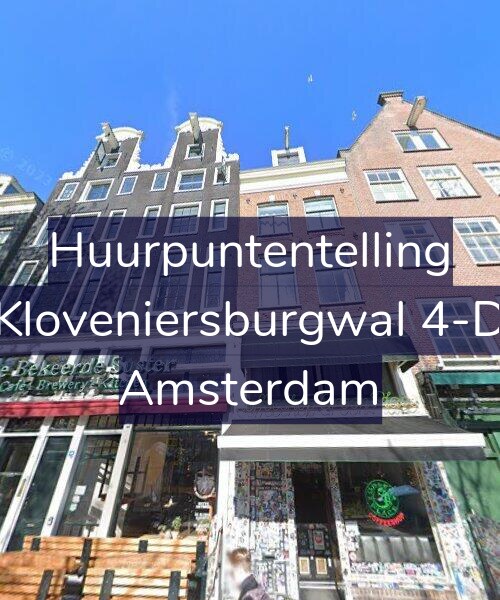 Foto gevel Huurpuntentelling voor Kloveniersburgwal 4-D, Amsterdam