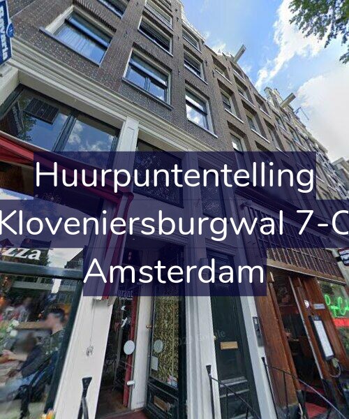 Foto gevel Huurpuntentelling voor Kloveniersburgwal 7-C, Amsterdam