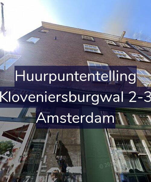 Foto gevel Huurpuntentelling voor Kloveniersburgwal 2-3, Amsterdam