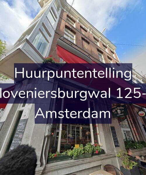 Foto gevel Huurpuntentelling voor Kloveniersburgwal 125-1, Amsterdam