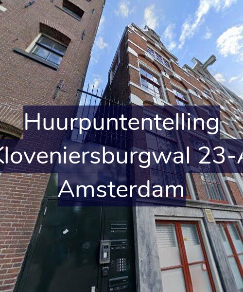 Foto gevel Huurpuntentelling voor Kloveniersburgwal 23-A, Amsterdam