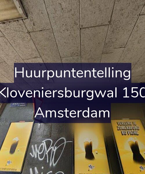 Foto gevel Huurpuntentelling voor Kloveniersburgwal 150, Amsterdam
