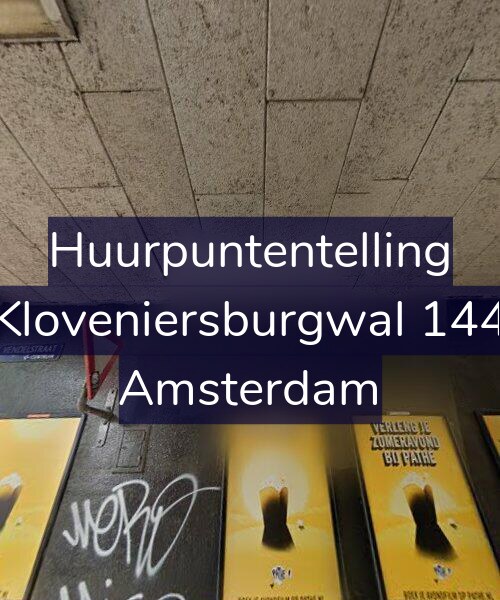 Foto gevel Huurpuntentelling voor Kloveniersburgwal 144, Amsterdam